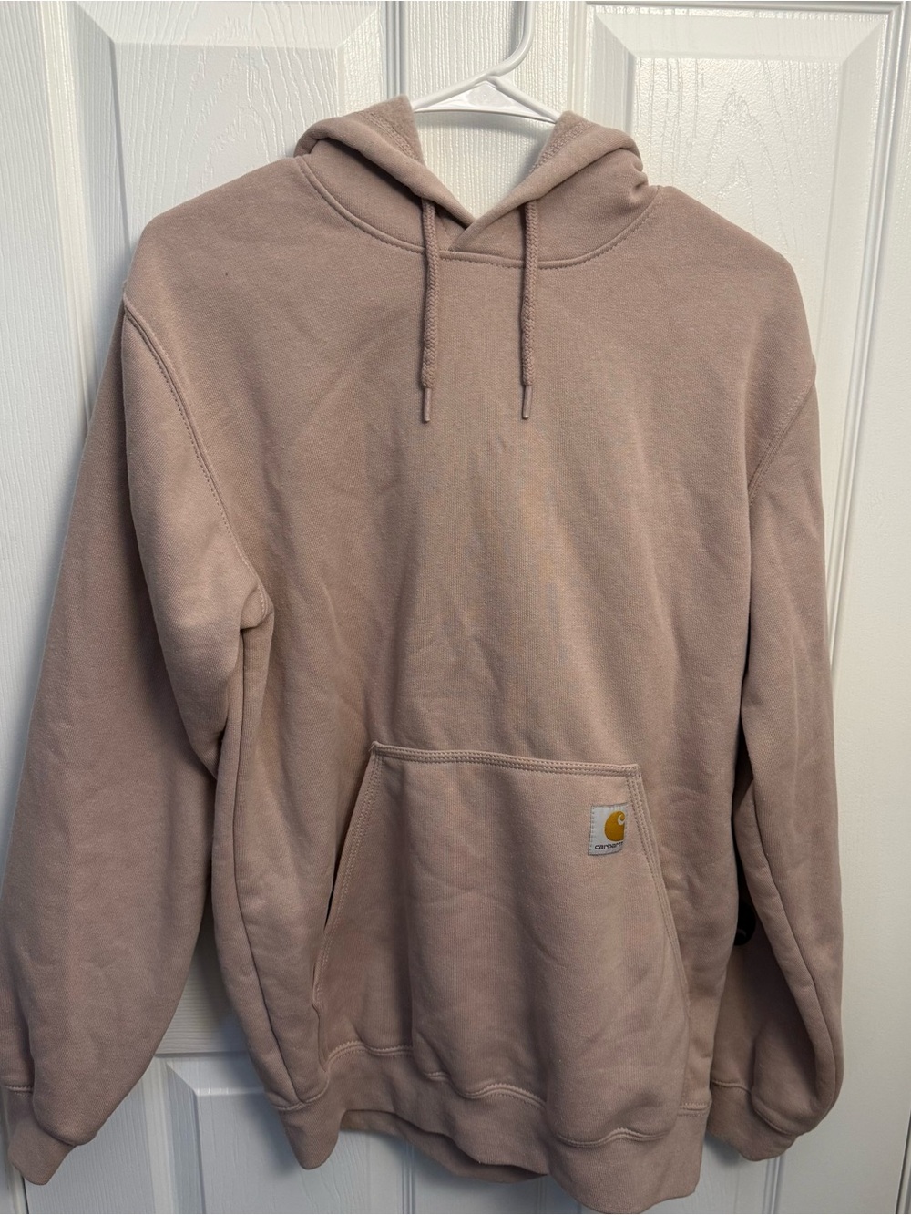 Carhartt Loose Fit Dusty Pink Hoodie Heavyweight Fleece Pullover